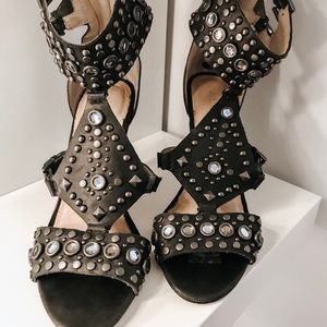 Aldo Black Studded Stilettos